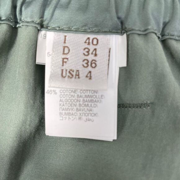 Brunello Cucinelli Belted Straight-Leg Cargo Pants in Green Polyester - Picture 5 of 5